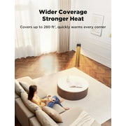 Pelonis 30 Tower Heater, Ceramic, Indoor Electric, Oscillating, 1,500 Watts, Remote Control, Black