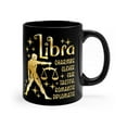thumbnail image 1 of Libra Zodiac 11oz Black Mug, 1 of 6