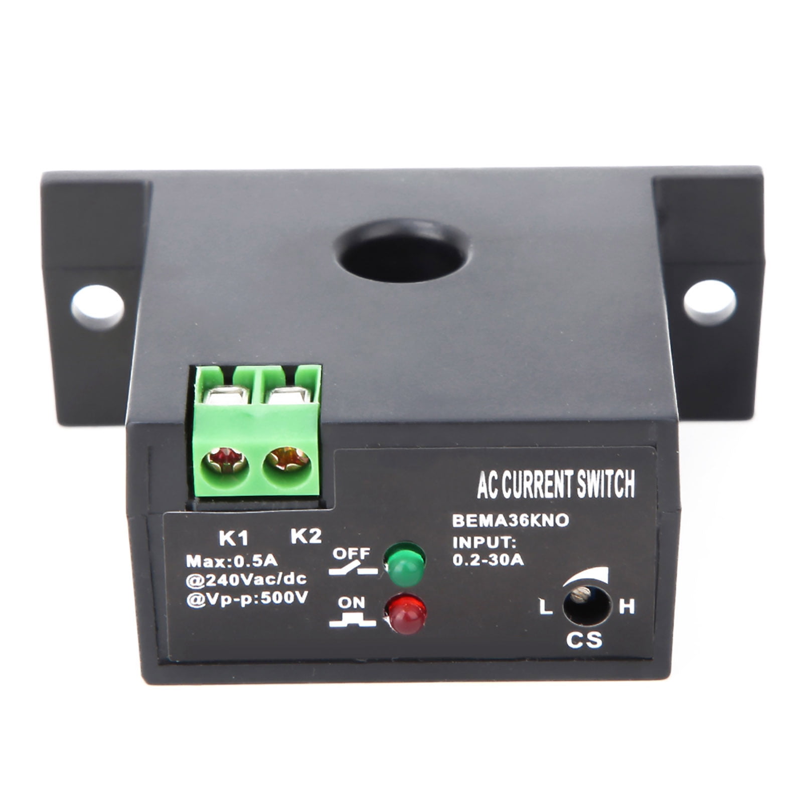 Normally Open Sensing Switch, AC Current Sensing Switch, Ip30 0.230A