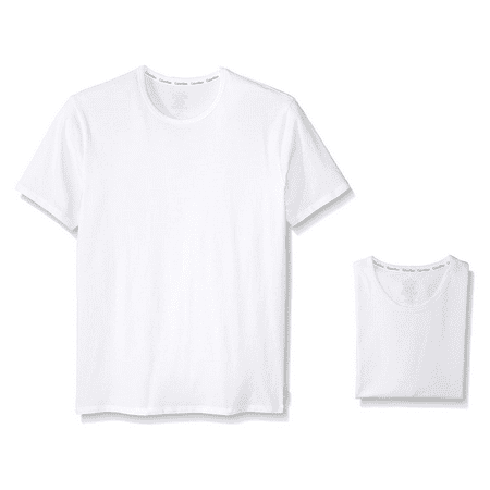 CALVIN KLEIN 2-Pack Stretch Modern Cotton Crewneck T-Shirt, White, Small