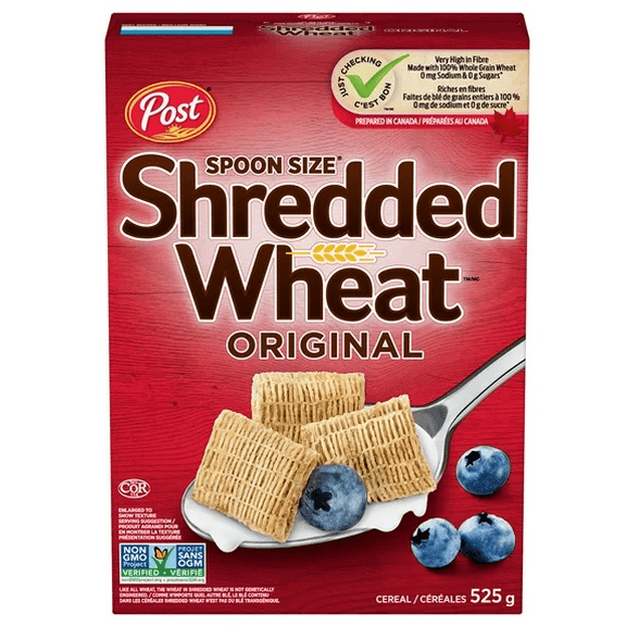 Post Original Spoon Size Shredded Wheat Cereal, 525g