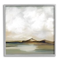 Stupell Industries Turbulent Clouds Mountain Peak Lakeside Landscape , 24 x 24, Design by Ramonda Murdock