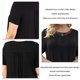 thumbnail image 4 of Camiseta informal de manga corta para mujer, camiseta de manga corta para mujer, camiseta informal de manga corta para mujer, camiseta de encaje de crochet, rendimiento finamente ajustado, 4 of 5