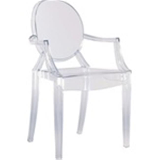 Fine Mod Imports FMI1130clear Clear Arm Chair, Clear