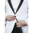 thumbnail image 4 of Giorgio Fiorelli Men’s G47815/5A One Button Modern Fit Two-Piece Peak Lapel Tuxedo Suit Set - White - 42L, 4 of 5