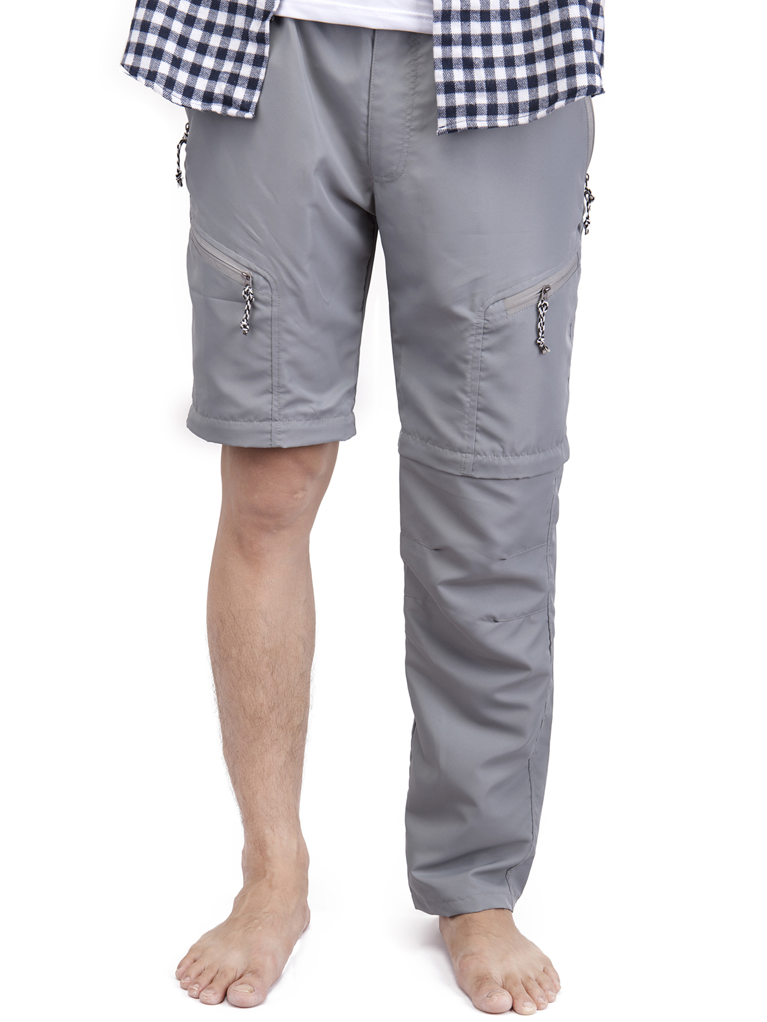 FOCUSSEXY Men's Cargo Pants Lightweight Work Pants Men's Hiking Cargo Pants Cargo Convertible Pants Men's Convertible Pant Casual Long Pants - image 2 of 7