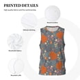 thumbnail image 3 of Sikiie Floral Squirrel Basketball Jersey Reversible Men's Mesh Athletic Sports Shirts Training Practice S-4XL4X-Large, 3 of 6