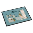 thumbnail image 1 of Caroline's Treasures CK7557JMAT 24 x 36 Po Bull Terrier Rouge et Blanc dans la Baignoire Tapis Intérieur Ou Extérieur, 1 of 3