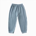 thumbnail image 6 of Gibobby Boys Pants Boys Athletic Pants Sweatpants Soft Jogger 3T 4T 5T 6T 7T Pants With Pockets Elastic Waist Drawstring For Kids School Sports Little Boys Winter Pants(12-18 Months,Light Blue), 6 of 6