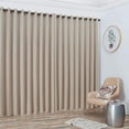 thumbnail image 3 of Warm Home Designs Extra Large 2 Cream Ivory Room Divider Curtains 108" W x 99" L Each with 2 Matching Tie-Backs. N Ivory Wall 99, 3 of 5