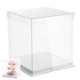 thumbnail image 2 of 2 piezas Cajas de embalaje de regalo de fiesta de pastel de cumpleaños PENGJTMXG transparentes, 2 of 4