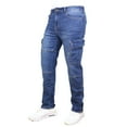 thumbnail image 2 of Men's Stretch Cargo Pocket Jeans - Classic Denim Look with Flexibility & Comfort (Sizes: 30-42), 2 of 6
