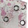 thumbnail image 4 of Ambesonne Fashion Grommet Curtain, Vintage and Feminine, 50" x 108", Beige and Pink, 4 of 6