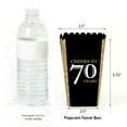 thumbnail image 2 of Big Dot of Happiness Adult 70th Birthday - Gold - Birthday Party Favor Popcorn Treat Boxes - Set of 12, 2 of 5