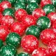 thumbnail image 4 of 20 piezas/30 piezas de globos para árbol de Navidad de 10 pulgadas, globos verdes, rojos y blancos, decoraciones navideñas para el hogar, globos con estampado de Papá Noel y nieve, 4 of 5