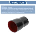 thumbnail image 4 of Unique Bargains 83mm to 95mm ID Straight Coupler Silicone Hose 4 Layers of Cloth Intercooler Heater Turbocharger Air Intake Pipe Radiator Coolant Tube Black Red 1 Pcs, 4 of 7