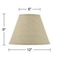 thumbnail image 5 of Springcrest Fine Burlap Small Empire Shape 6" Top x 12" Bottom x 9" Slant (Spider) Replacement with Harp and Finial, 5 of 6