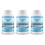 3 BOTTLES Absonutrix LUMBROKINASE 40mg Supports Healthy Heart 60 Tablets 3X