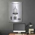 thumbnail image 5 of Luxe Metal Art 'Bird Cage Blueprint Patent White' Acrylic Glass Wall Art, 24"x36", 5 of 7
