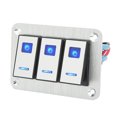 thumbnail image 1 of Alternar El Interruptor de Apaguado, 5 pin impacto resistente al impacto 3 Pandillas de Aleación de aluminio panel de control para autobuses, 1 of 7