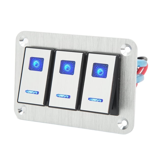 Alternar El Interruptor de Apaguado, 5 pin impacto resistente al impacto 3 Pandillas de Aleación de aluminio panel de control para autobuses