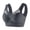 Grey, variant on Large Size Lace Vest Underwear Without Steel Ring, Thin Design, Side Cinched Accessory Breast, Adjustable Bra, Seamless Wireless Push Up Bra for Women, U-shaped Back, Thin and Comfortable, Daily Bra