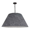 thumbnail image 1 of Dainolite Brynn X-Large 1-Light 100W Transitional Felt Fabric Pendant in Gray, 1 of 2