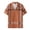 Khaki, variant on WEAIXIMIUNG Untuckit Shirts for Men Long Sleeve Slim Fit Mens Printed Checked Striped Shirt Zipper Sport Shirt Short Sleeve Top