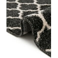 thumbnail image 4 of Unique Loom Trellis Collection Area Rug - Philadelphia (8' Square Black/Beige), 4 of 13