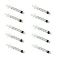 thumbnail image 1 of 10x 3mL Disposable Syringe Luer Lock Tip Liquid Medical Plastic 3cc Sterile, 1 of 9