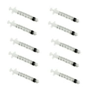 10x 3mL Disposable Syringe Luer Lock Tip Liquid Medical Plastic 3cc Sterile