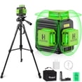thumbnail image 1 of Trípode Laser Level Huepar B03CG 3x360°, color verde, autonivelante y con trípode, 1 of 9