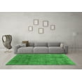 thumbnail image 3 of Ahgly Company Indoor Round Abstract Emerald Green Modern Area Rugs, 3' Round, 3 of 4