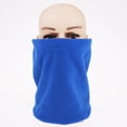 thumbnail image 1 of Sombreros con ucha ajustables Sombreros con ucha para máscara Envoltura de cuello Gorros de vellón polar Azul real Soledad Tube Scarf Bandana Head Máscara, 1 of 10