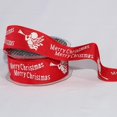 thumbnail image 2 of The Ribbon People Red Taffeta with Merry Christmas Print Wired Craft Ribbon 1.5" x 27 Yards, 2 of 2