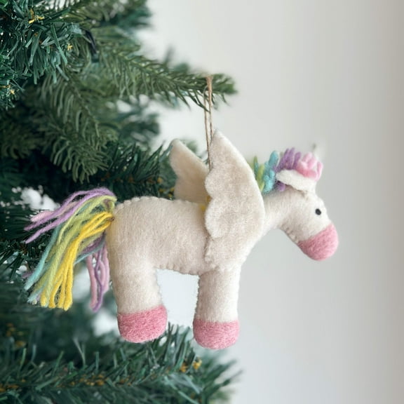 Felt Ornament - Pastel Unicorn
