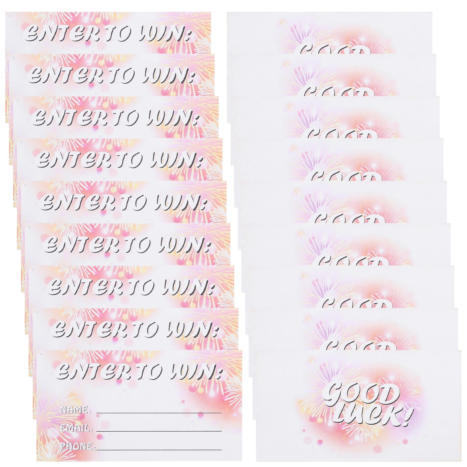 Masteelf 600 pcs Tickets Name Phone Number and Email Raffle Tickets Entry Form for Contests Drawings Lotteries Prize Game