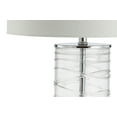 thumbnail image 6 of JONATHAN Y Cole 27.5" Modern Fused Glass Cylinder LED Table Lamp, Clear (Set of 2), JYL4016B-SET2, 6 of 7