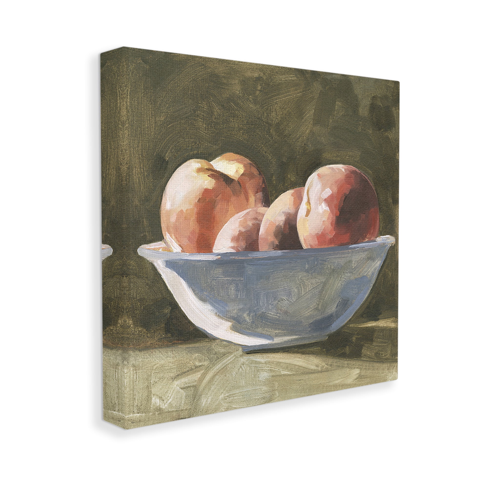 Stupell Industries Apples in Bowl Still Life Food & Beverage Painting Gallery Wrapped Canvas Art Print Wall Art, 24 x 24