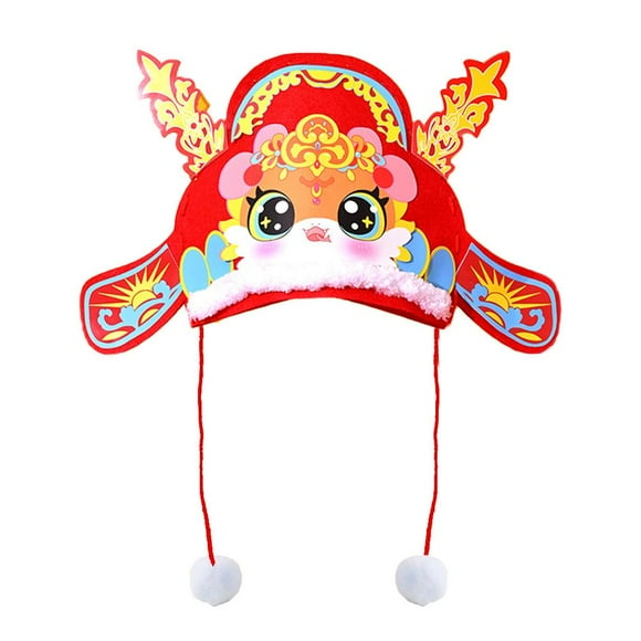 Chinese New Year Hat New Year's Day Year of The Snake h Handmade GXV USA A9Z0