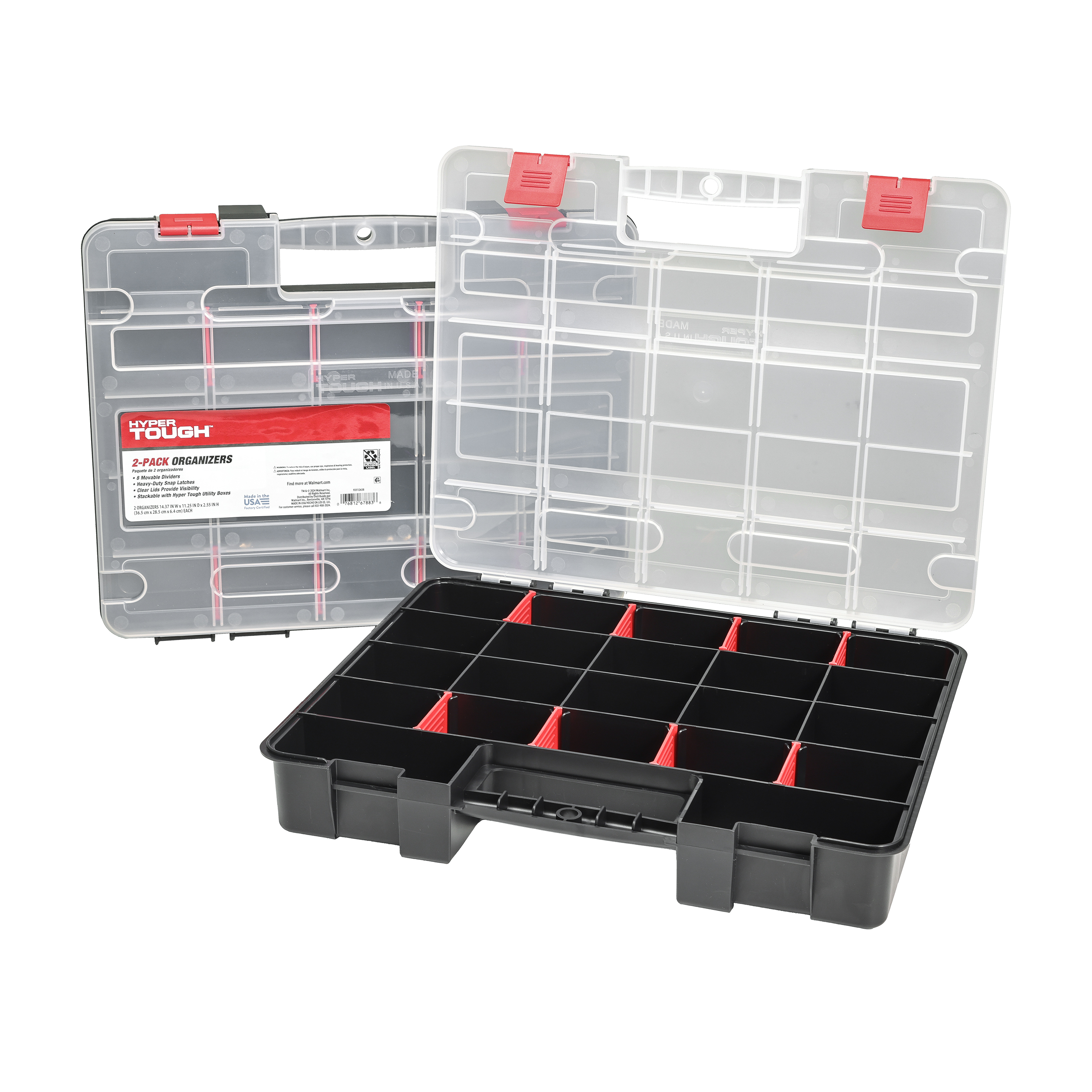 Hyper Tough Stackable Organizer 2-Pack with Dividers photo 5