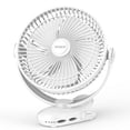 thumbnail image 1 of Ventilador con clip BIVBTP, 1200 mAh, recargable, 20 cm, con 4 velocidades, 1 of 6