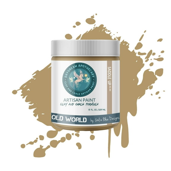 Daydream Apothecary Premium Chalk Style Paint for Furniture, Home Décor, Wood, DIY Interior Projects, Quick Dry, No Prep or Prime Needed, Matte Earthly Brown - 8oz