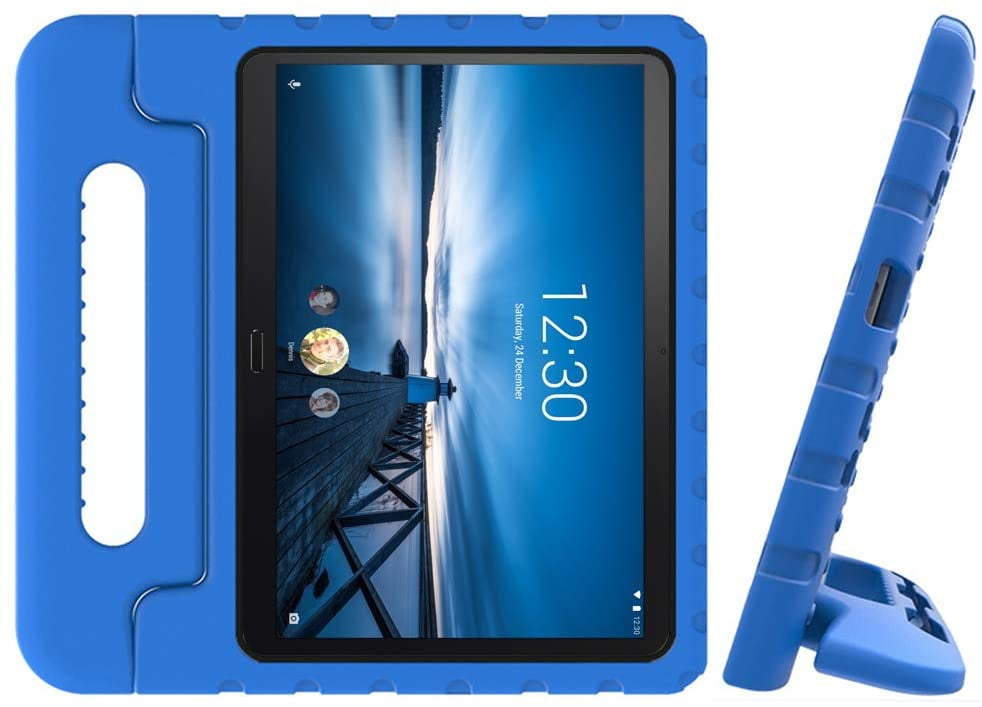 Golden Sheeps Kid Friendly Case Compatible for Walmart Onn 10.1 Inch Android Tablet 2019 Release (Model: ONA19TB003) Shockproof Ultra Light Weight Convertible Handle Stand Cover (Blue)