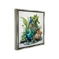 thumbnail image 4 of Stupell Industries Bird with Forest Nature Animals & Insects Painting Gray Floater Framed Canvas Art Print Wall Art, 18 x 18, 4 of 10