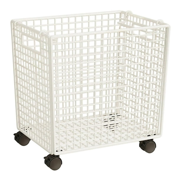 Organizador de juguetes con ruedas, cesta rodante, versátil y portátil, ahorra espacio. L