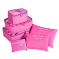 thumbnail image 1 of Juego de bolsas de almacenamiento de viaje, organizador de equipaje plegable portátil para zapatos, embalaje de ropa, organizador ordenado, Maleta de armario, 6 piezas, 1 of 4