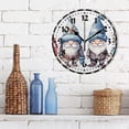 thumbnail image 3 of Dreamtimes Cute Winter Gnomes Wall Clock, Silent Non Ticking 10 Inch Battery Operated Wall Clocks, Easy to Read Clock for Home Kitchen Living Room Bathroom Office, 3 of 6