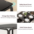 thumbnail image 6 of Glass Dining Table Set for 4, Kitchen Table and Chairs for 4, 5Pcs Kitchen Dining Room Table Set,Space-Saving Wood Modern Rectangle Dinner Table Dinette Furniture for Breakfast Nook,Home Office, 6 of 7