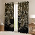 thumbnail image 2 of Castle Fairy Deer Black Out Curtains,Abstract Camouflage Curtains Pack of 2 (42x63 Each), 2 of 6